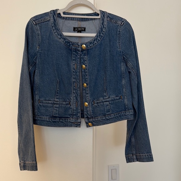 J. Crew Blue Denim Jacket - Picture 3 of 7